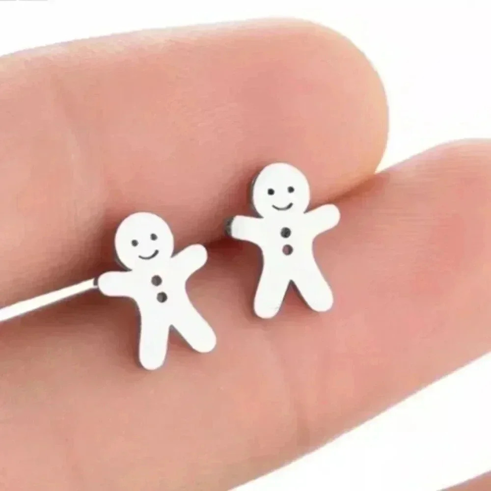 Ginger Bread Man Hot Stainless Steel Earring